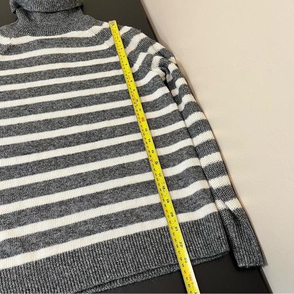 LOFT Striped Turtleneck Sweater - Cotton Acrylic Blend - Picture 11 of 12